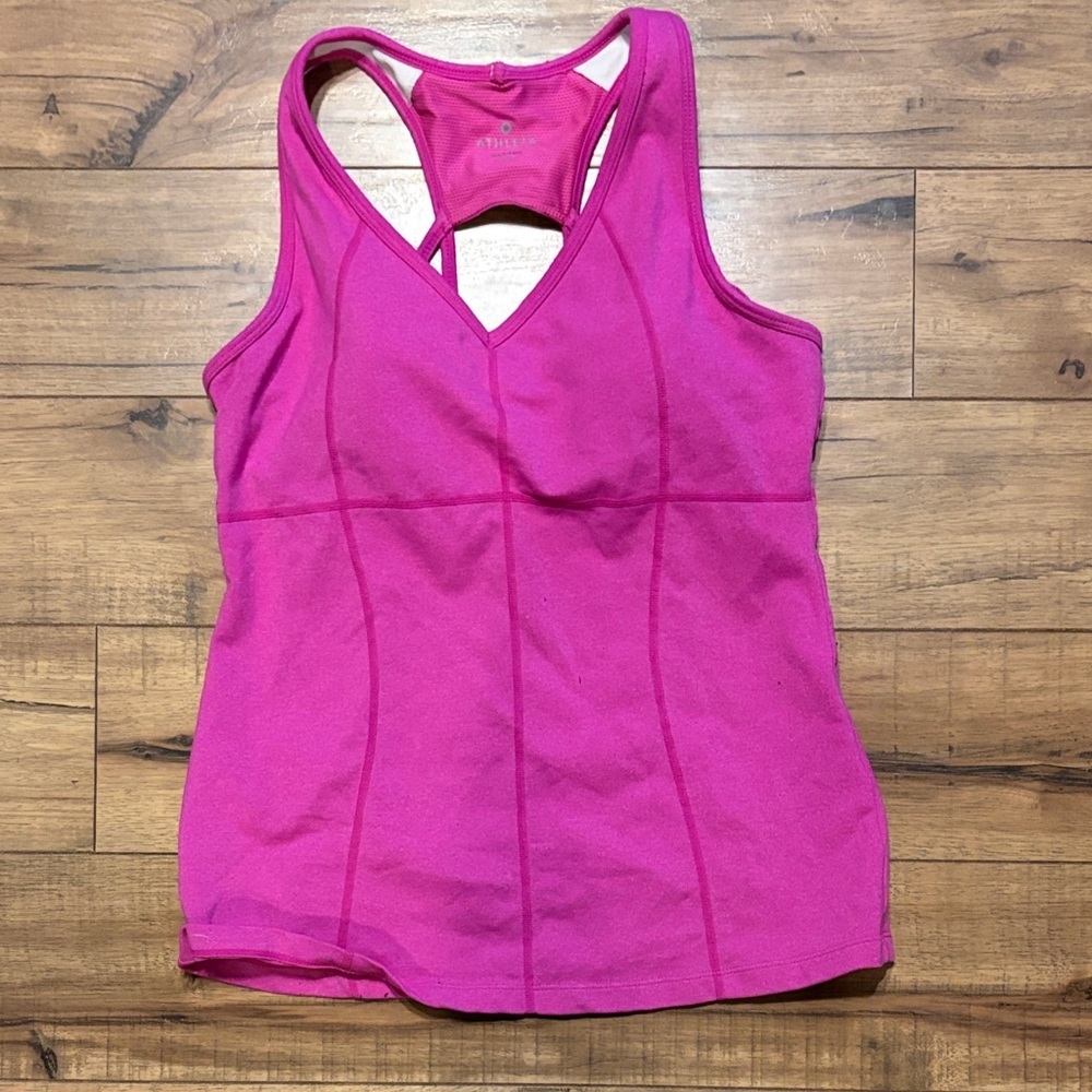 Athleta Vibrant Pink Mesh Top